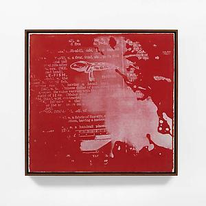 John Latham
<i>Tadpole-Taffrail, </i>1974
screen-print on canvas
43 x 43 cm