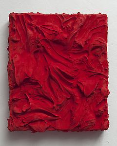 Jason Martin
<i>Xinca, </i>2011
Pure pigment on aluminium (cadmium red)
65 x 56 cm