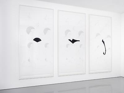 Jorinde Voigt
<i>Stochastic Storms – Triptych</i>, 2009
Ink, pencil on paper
300 x 140 cm each, paper size