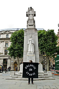 Sharon Hayes
<i>In the Near Future</i>, 2005 - ongoing
Performance, St Martin's Place, London, 13 June 2008
Courtesy the artist.