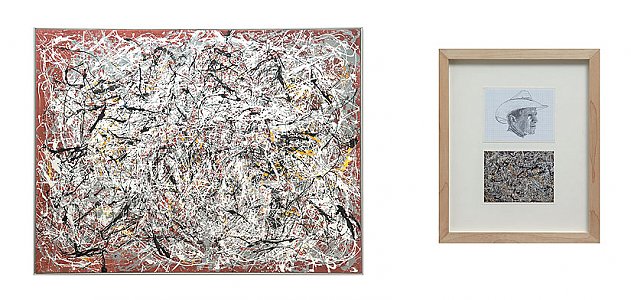 <i>Portrait of President George W. Bush Wearing a Cowboy Hat in the Style of Jackson Pollock's 'Untitled (Mural)', 1950, in the Collection of the Teheran Museum of Art, </i>2007