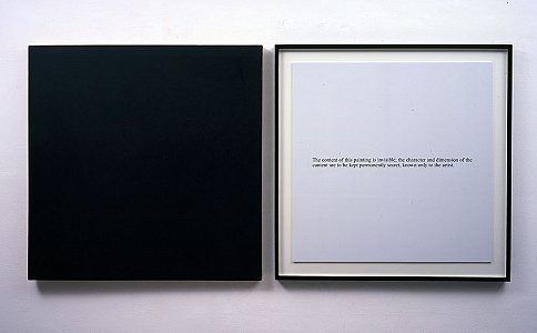 <i>Secret Painting, </i>1967-68
Liquitex on canvas and photostat
Dimensions variable