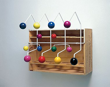 Richard Wentworth
<i>Mode - module - modular, </i>2004
Wood and steel coat hook
47.5 x 50 x 35 cm