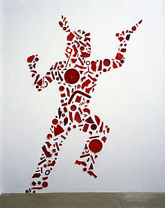 Tony Cragg
<i>Red Indian</i>, 1982-3
Plastic
314 x 198 cm