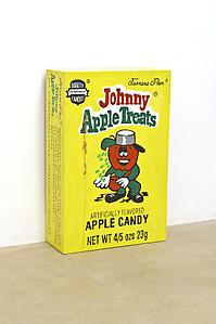 Tony Oursler
<i>Johnny Apple Treats</I>, 1990
Acrylic ,wood, diethylene glycol
81 x 53.3 x 21.6 cm