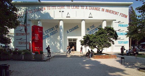 Lawrence Weiner
Italian Pavilion at 52nd International Art Exhibition,
Venice Biennale, Venice, 2007