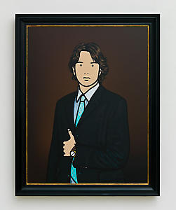 Lorenzo with hand on chest, 2008
Inkjet on canvas