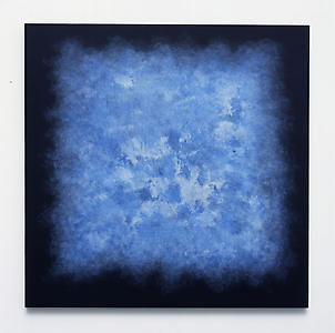 Quiver, 2008
Blue pencil on black aquacryl on canvas
70 x 70 cm