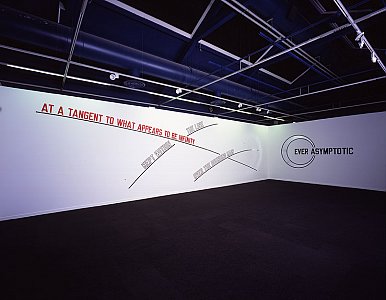 Lawrence Weiner
<i>AT A TANGENT TO WHAT APPEARS TO BE INFINITY, </i>2006
Language and the materials referred to
Dimensions variable