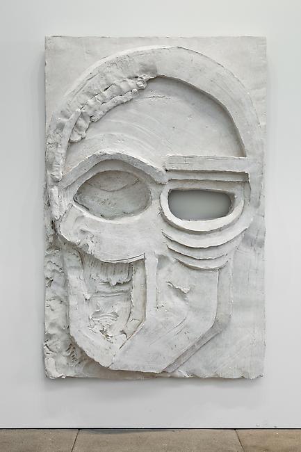 <i>Decorative Panel (Wall 2011 Relief)</i>, 2011
Tuf-Cal, hemp, iron rebar
76 1/2 x 49 1/2 x 8 inches