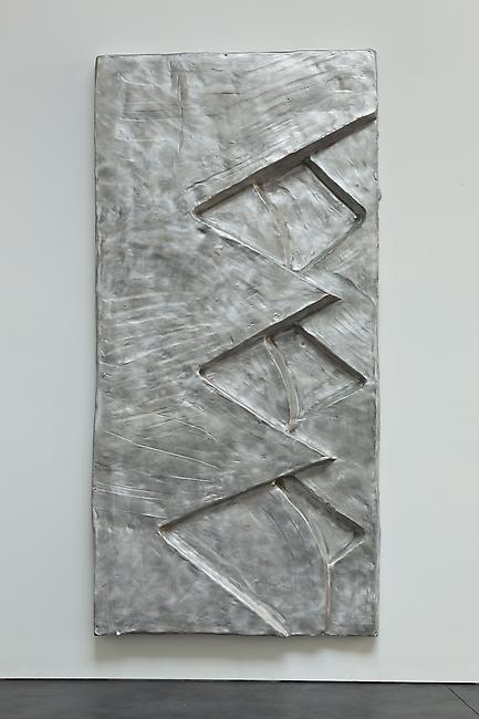 <i>Tujunga Series (Moon & Pine)</i>, 2010
cast aluminum
94 x 46 1/2 x 7 inches