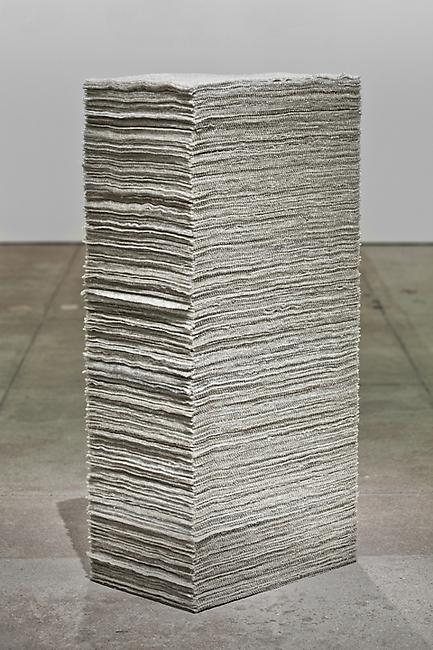 <i>Book of Days</i>, 2009-2010
glass beads, cotton (347 pages)
28 1/2 x 13 1/2 x 8 3/4 inches