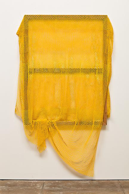 <i>Untitled</i>, 2009-2011
glass beads, cotton, stretcher frame
78 x 47 x 6 inches