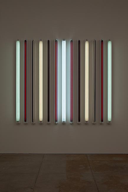 <i>Four Corners</i>, 2011
Light + Shadow + Reflection + Color
72 x 81 3/8 x 4 5/8 inches
