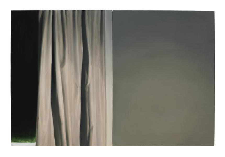 <i>Curtain</i>, 2012<br>
Oil on linen<br>
39.5 x 59 inches (100 x 150 cm)<br>

Photo credit: Fredrik Nilsen