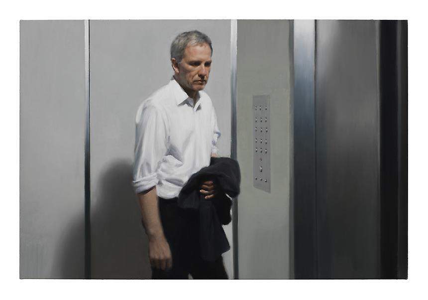 <i>Lift I</i>, 2012<br>
Oil on linen<br>
39.5 x 59 inches (100 x 150 cm)<br>

Photo credit: Fredrik Nilsen