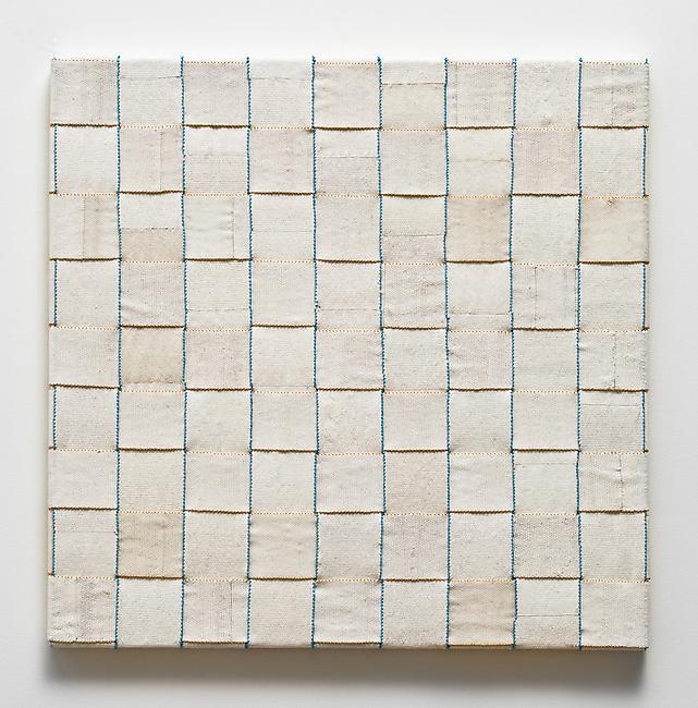 <i>Baby blue</i>, 2010-2011
glass beads, stretcher frame
24 1/8 x 24 1/2 x 1 1/4 inches