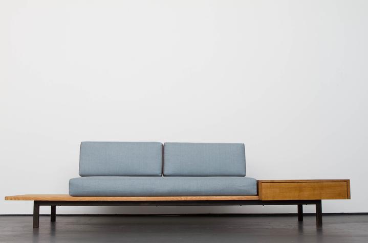 Charlotte Perriand Bench With Drawer And Side Table Sold Charlotte Perriand Collections Magen H Gallery