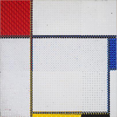 Mondrian's Composition Grid White, 2011 Image