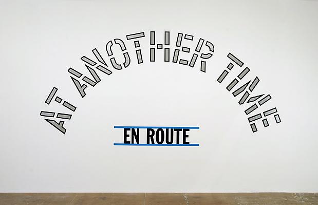 <b>EN ROUTE:AT ANOTHER TIME
EN ROUTE:TO ANOTHER STAGE
EN ROUTE: IN ANOTHER COURT
EN ROUTE: ON ANOTHER PLANE
EN ROUTE: VIA ANOTHER ROUTE</b>, 2005 Image