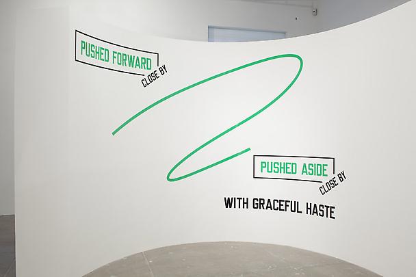 <b>PUSHED FORWARD/ CLOSE BY/ PUSHED ASIDE/ CLOSE BY/ WITH GRACEFUL HASTE</b>, 2009 Image
