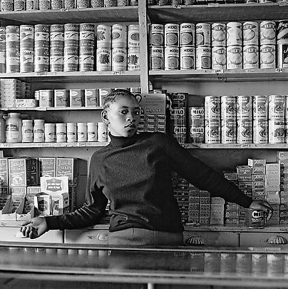 <b>Shop assistant, Orlando West, Soweto</b>. 1972 Image