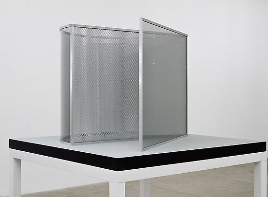 <b>Half Cylinder / Perforated Steel Triangular Enclosure</b>, 2008 Image