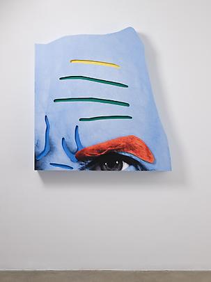 <b>Raised Eyebrows/ Furrowed Foreheads: (Orange Eyebrow and Blue Skin)</b>, 2008 Image