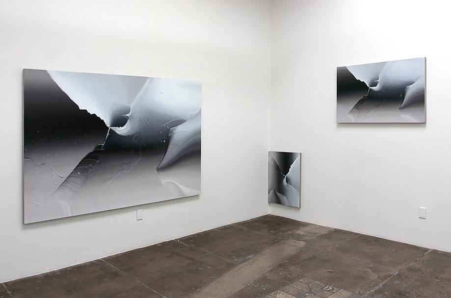 Ben Weiner / Peak, 2013 / oil on canvas / 55 x 65 inches / partial installation view / Dallas Art Fair