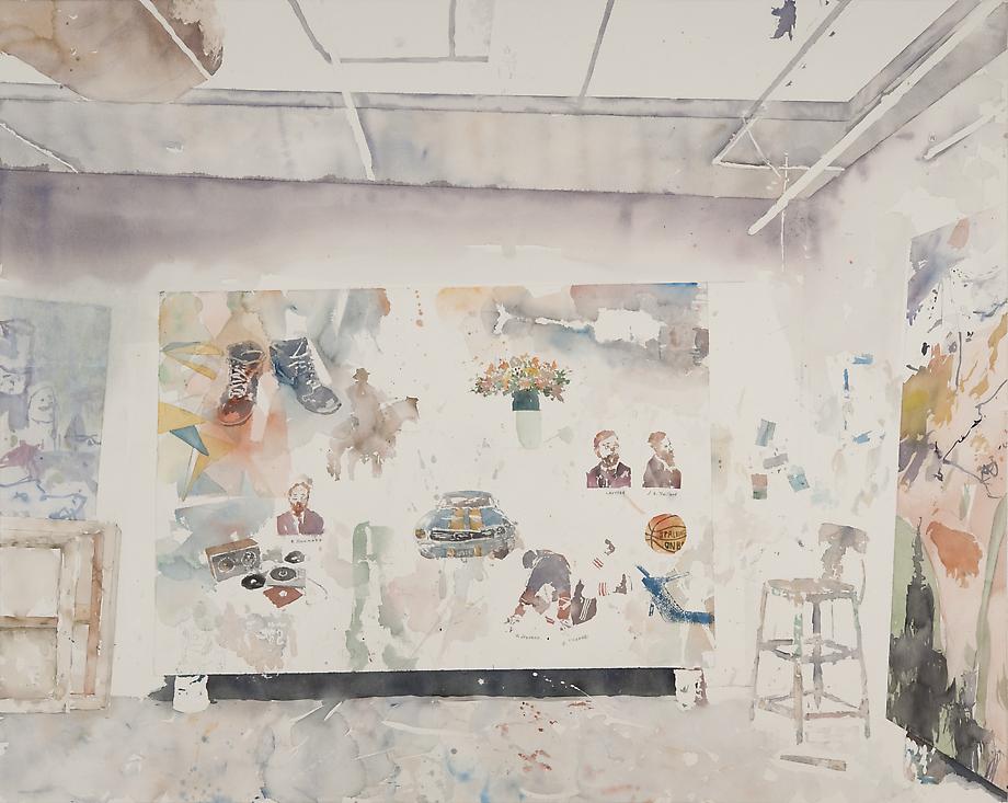 David Rathman / All My Lovelies, 2010 / Watercolor on paper / 48 x 39.25 inches