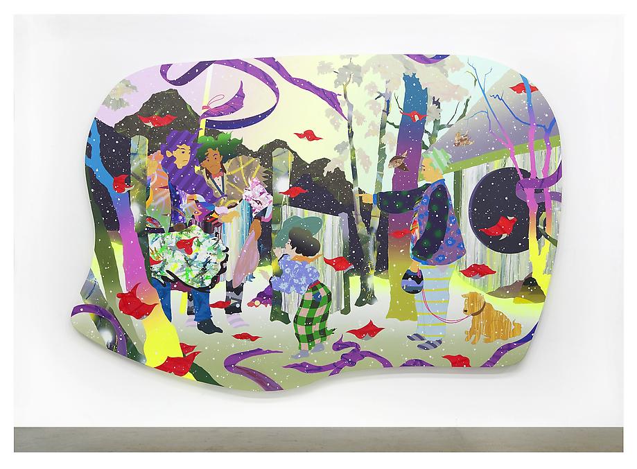 My Dog Can't Walk, 2012 / acrylic and mixed media on canvas / approx. 70 x 105 inches