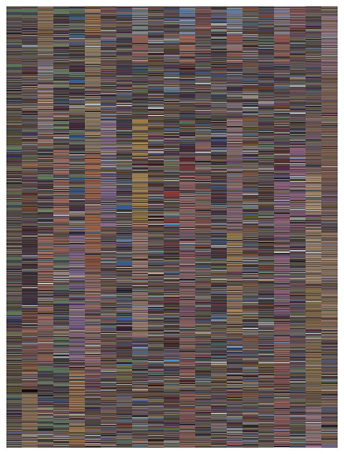 One Week Skin (ESPN-Vs), 2012 / Archival inkjet print / 70 x 53 inches