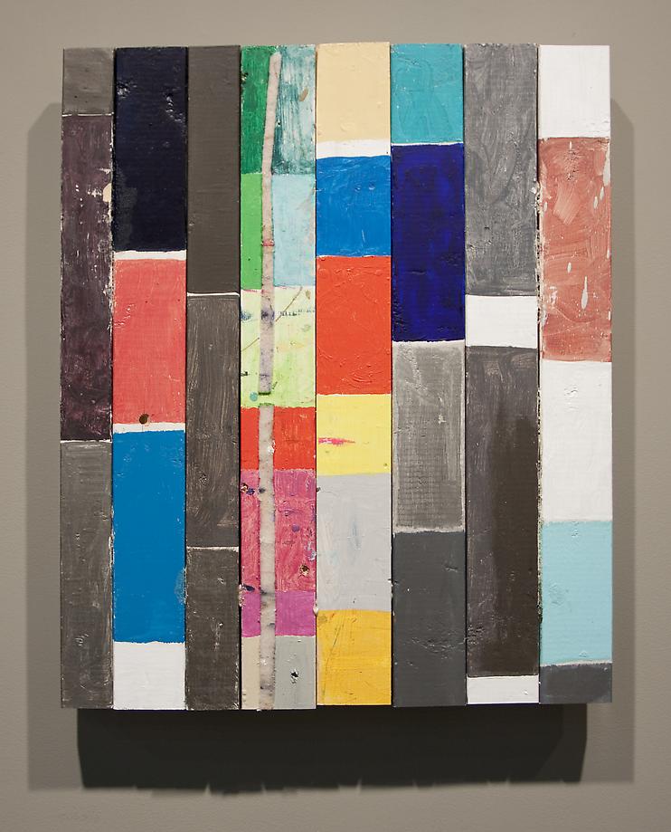 Scrap Bars, 2009 / mixed media on wood / 32 x 26.25 x 3.25 inches