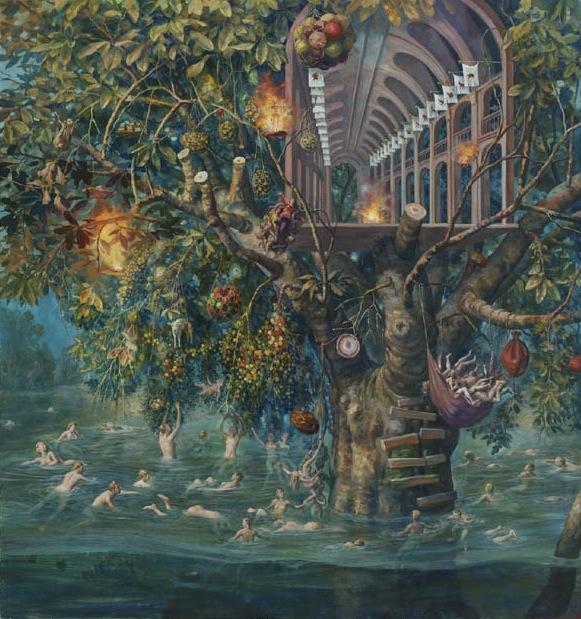Tree House, 2011 / oil on canvas / 64 x 60 inches