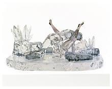 Jeff Koons
<i>Violet Ice (Kama Sutra)</i>
1991
Glass
13 x 28 x 17 inches; 33 x 71 x 43 cm