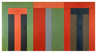 <i>Thira</i>
1979-1980
Oil and beeswax on canvas
96 x 180 inches (overall); 244 x 457 cm (overall)