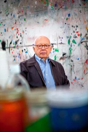 Ellsworth Kelly in his studio in Spencertown, NY. Photo by Tony Cenicola for <a href="http://www.nytimes.com/2011/11/27/arts/design/ellsworth-kellys-wood-sculptures-in-boston.html">The New York Times.<http://www.nytimes.com/2011/11/27/arts/design/ellsworth-kellys-wood-sculptures-in-boston.html> </a>
