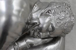 <i>Sleeping woman</i>, detail
2012
Solid stainless steel
35 1/2 x 44 1/2 x 50 inches; 90 x 113 x 127 cm