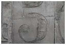 <i>Numbers</i>, detail, 2007, Aluminum, 107 5/8 x 83 x 2 1/4 inches; 273 x 211 x 6 cm
