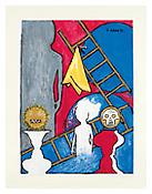 <i>Untitled</i>, 2010, Acrylic and collage on paper, 37 3/4 x 29 inches; 96 x 74 cm