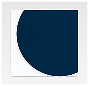 <i>Dark Blue Relief</i>
2008
Oil on canvas, two joined panels
80 x 80 inches; 203 x 203 cm