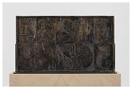 <i>0 - 9</i>, verso, 2010, Bronze, 14 7/16 x 25 5/16 x 1 inches; 37 x 64 x 3 cm