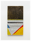 <i>View</i>
2011   
Oil and graphite on marble      
31 1/2 x 17 3/8 inches; 80 x 44 cm