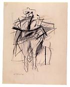Willem de Kooning
<i>Untitled  (Woman)</i>
c. 1950-53
Graphite on paper
12 x 9 1/4 inches; 31 x 24 cm