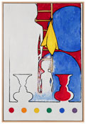 <i>5 Postcards, (#1)</i>
Encaustic on canvas
36 x 24 inches; 91 x 61 cm
