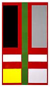 <i>Symbolic Representation of the Journey From the Cradle to the Grave and Beyond, From Another Perspective</i>
1991
Oil on panel
82 x 46 inches; 208 x 117 cm