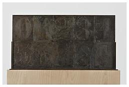 <i>0 - 9</i>, recto, 2008, Bronze, 19 3/4 x 37 5/8 x 1 1/4 inches; 50 x 96 x 3 cm