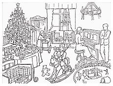 Katharina Fritsch
<i>Lexikonzeichnung Weihnachten (Lexicon Drawing Christmas)</i>
1996
Silkscreen on paper, wood, foil
25 1/4  x 33 inches; 71 x 84 cm