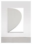 <i>Gray Curve Relief</i>
2010
Oil on canvas, two joined panels
80 1/8 x 52 3/4 inches; 204 x 134 cm