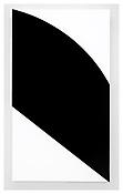 <i>Black Diagonal Relief</i>
2006
Oil on canvas, two joined panels
84 x 47 1/2 x 2 3/4 inches; 213 x 121 x 7 cm